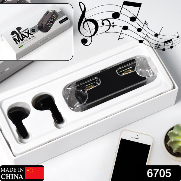 Black touch control earphones