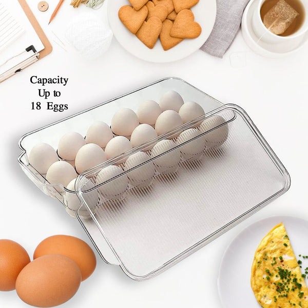 plastic-18-cavity-egg-storage-box-or-egg-trays-for-refrigerator-with-lid-handles-rectangular-egg-tray-box-for-18-egg-1-pc