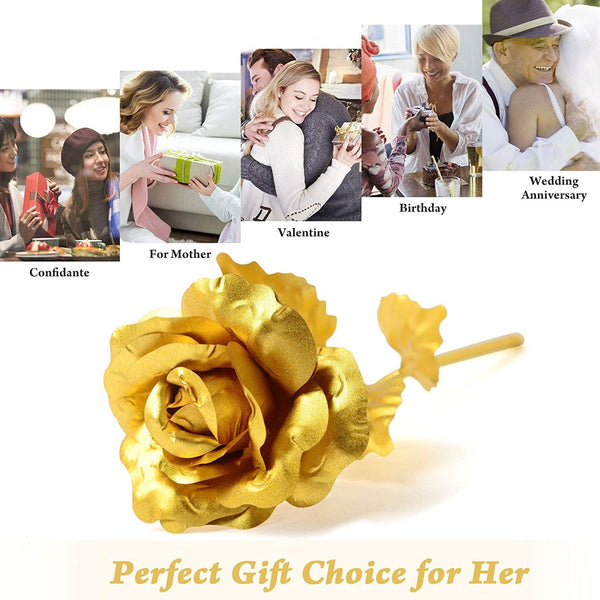 gold-plated-decorative-artificial-rose