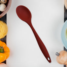 Heat-resistant silicone basting spoon for cooking