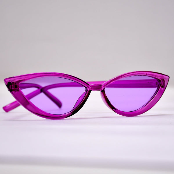 Trendy mix design sunglasses, one piece, front view