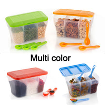 Square plastic container, 750ml, perfect for organizing and storing small items.