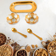 5636-gold-silver-plated-2-bowl-2-spoon-tray-set-brass-with-red-velvet-gift-box-serving-dry-fruits-desserts-gift