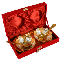 5636-gold-silver-plated-2-bowl-2-spoon-tray-set-brass-with-red-velvet-gift-box-serving-dry-fruits-desserts-gift