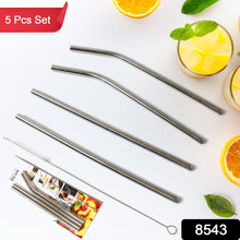 reusable-stainless-steel-straw-with-cleaning-brush-long-drinking-straws-for-coffee-tumbler-travel-mug-cup-dishwasher-safe-for-toddlers-kids-5-pcs-set