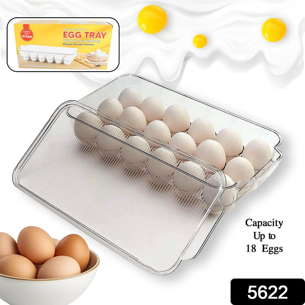 plastic-18-cavity-egg-storage-box-or-egg-trays-for-refrigerator-with-lid-handles-rectangular-egg-tray-box-for-18-egg-1-pc