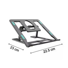 Adjustable and foldable laptop stand for portable and ergonomic laptop use