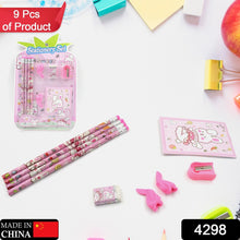 Complete kids' stationery set with diary and eraser.